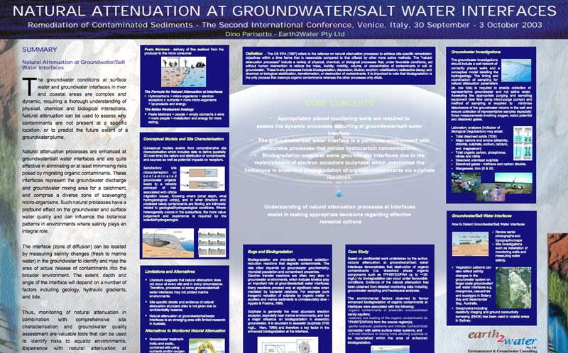 Natural Attenuation at Groundwater – Salt Water Interfaces